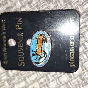 Breckenridge Souvenir Pin - Blue and Gold